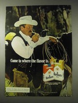 1978 Marlboro Cigarettes Ad - Marlboro Man, Cowboy - Come to Where the Flavor Is - £14.45 GBP