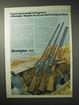 1976 Remington Shotgun Ad - Autoloader, Over-and-Under - $18.49
