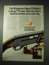 1976 Winchester Super-X Model 1 Shotgun Ad - Foolish Not to Ask Why - £14.53 GBP