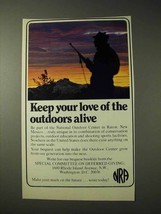 1977 National Rifle Association NRA Ad - Love Outdoors - £14.78 GBP