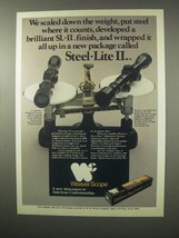 1979 Weaver Steel-Lite II Scopes Ad - Scaled Weight - £14.54 GBP
