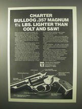 1980 Charter Arms Bulldog .357 Magnum Revolver Ad - £14.55 GBP