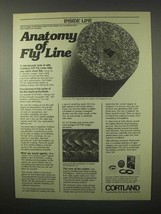 1980 Cortland 333 Fly Lines Ad - Anatomy of Fly line - £14.48 GBP