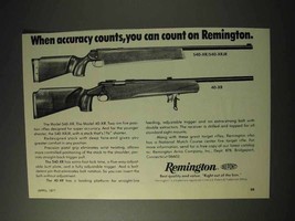 1977 Remington 540-XR and 40-XR Rifles Ad - $18.49