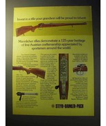 1977 Steyr Mannlicher Schonauer Model L/M Rifle Ad - £14.78 GBP