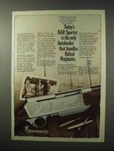 1978 Browning BAR Sporter Rifle Ad - Belted Magnums - £14.89 GBP