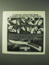 1978 Gerber Knives Ad - 16 Special Tools - $18.49