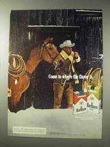 1978 Marlboro Cigarettes Ad - Marlboro Man - NICE - £14.45 GBP