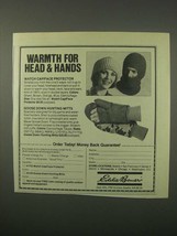 1979 Eddie Bauer Ad - Watch Cap/Face Protector, Mitts - £14.82 GBP