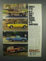1982 GMC S-15 Truck Ad - Pickup and Jimmy - £14.54 GBP