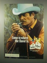 1979 Marlboro Cigarettes Ad - Cowboy - Where the Flavor is - £14.45 GBP