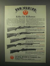 1979 Ruger Rifle Ad - 77, No. One, No. 3, 44, Mini-14 - $18.49