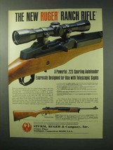 1983 Ruger Ranch Rifle Ad - Designed Telescopic Sights - $18.49