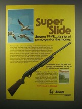 1980 Savage Stevens 79-VR Shotgun Ad - Super Slide - £13.82 GBP