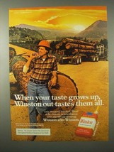 1980 Winston Cigarettes Ad - Taste Grows Up - $18.49