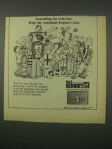 1981 American Express Card Ad - F.A.O. Schwarz - £14.54 GBP