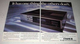1984 Fisher 615 VHS Video Player Ad - Has One Thing - £14.45 GBP