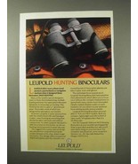 1984 Leupold Hunting Binoculars Ad! - £14.78 GBP