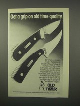 1981 Schrade Old Timer Little Finger, Sharp Knife Ad - £14.54 GBP