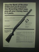 1982 Bank of Boulder Ad - Browning Citori Shotgun - $18.49