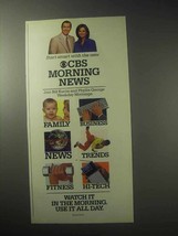 1985 CBS Morning News Ad - Bill Kurtis, Phyllis George - £14.78 GBP