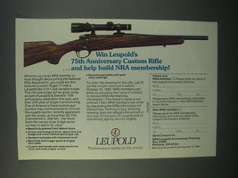 1982 Leupold Ruger 77 Rifle with Vari-X III Scope Ad - $18.49