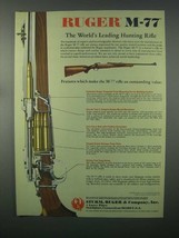 1982 Ruger M-77 Ad - World's Leading Hunting Rifle - $18.49