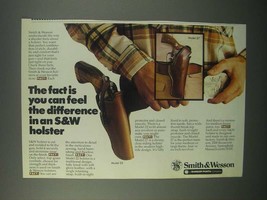 1982 Smith &amp; Wesson Ad - Model 22 and Model 27 Holsters - £14.60 GBP