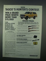 1982 Tasco Scopes Ad - Hunter&#39;s Contest - £14.27 GBP