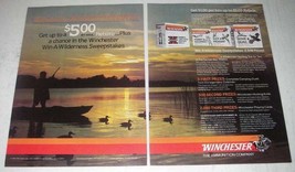 1982 Winchester Shotshells Ad - Win-A-Wilderness - £14.54 GBP