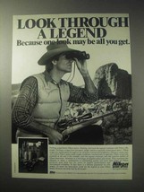 1985 Nikon Rifle Scopes Ad - Look Through a Legend - £14.77 GBP