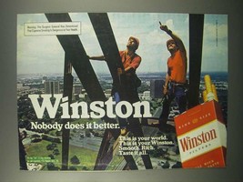1982 Winston Cigarettes Ad - Nobody Does Better - £14.50 GBP