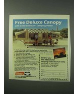 1983 Coleman Camping Trailer Ad - Deluxe Canopy - £14.89 GBP