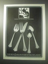 1985 Reed &amp; Barton 1800 Stainless Tableware Ad - $18.49