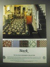 1985 Stark Carpet Ad - Calla Lilies, Carnation, Berries - £14.49 GBP