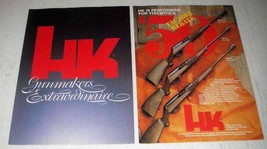 1983 Heckler &amp; Koch HK630, HK770, HK940 Rifles Ad - £14.46 GBP