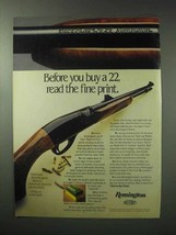 1983 Remington Model 552 BDL Rifle Ad - Read Fine Print - $18.49