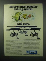 1983 Ryobi MX 208, SX2n, EX 200 Fishing Reels Ad - £14.44 GBP