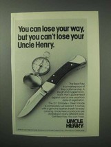 1983 Schrade Uncle Henry LB7 Knife Ad - £14.87 GBP