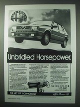 1984 Alfa Romeo 33 Car Ad - Unbridled Horsepower - £14.48 GBP