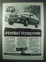 1984 Alfa Romeo 33 Car Ad - Unbridled Horsepower - £13.82 GBP