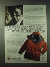 1984 Columbia Anacortes Parka Ad - Face Mother Boyle - $18.49