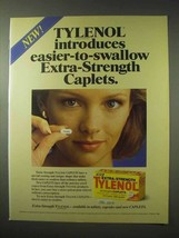 1984 Extra-Strength Tylenol Caplets Ad - Swallow - £14.72 GBP