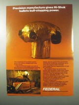 1984 Federal Hi-shok Bullets Ad - Bull-Stopping Power - £14.50 GBP