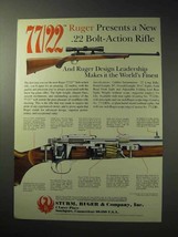 1986 Ruger 77/22 Rifle Ad - .22 Bolt-Action Rifle - $18.49
