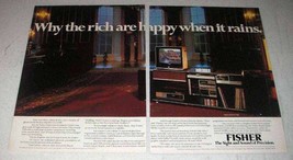 1984 Fisher Home Enternatinment Center Ad - Happy - £14.50 GBP