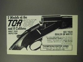 1986 Thompson / Center Arms TCR &#39;83 Rifle Ad - $18.49