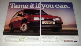 1984 Ford Fiesta XR2 Car Ad - Tame it If You Can - £14.78 GBP