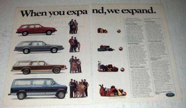 1984 Ford Wagons Ad - Escort, LTD, Country Squire, Club - £14.65 GBP