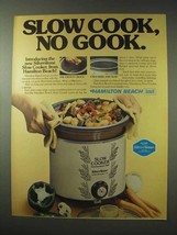 1984 Hamilton Beach Slow Cooker Ad - No Gook - £14.28 GBP